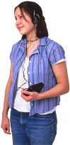 girl listening to music